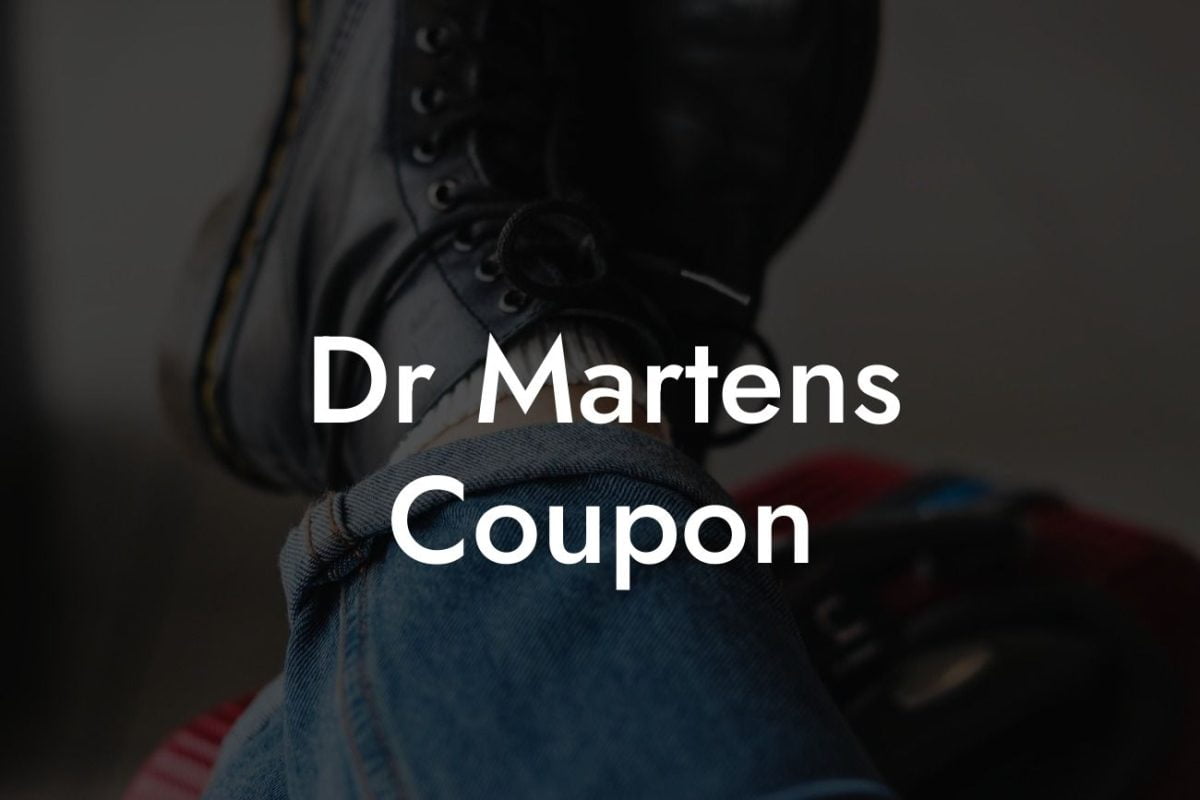 Dr Martens Coupon