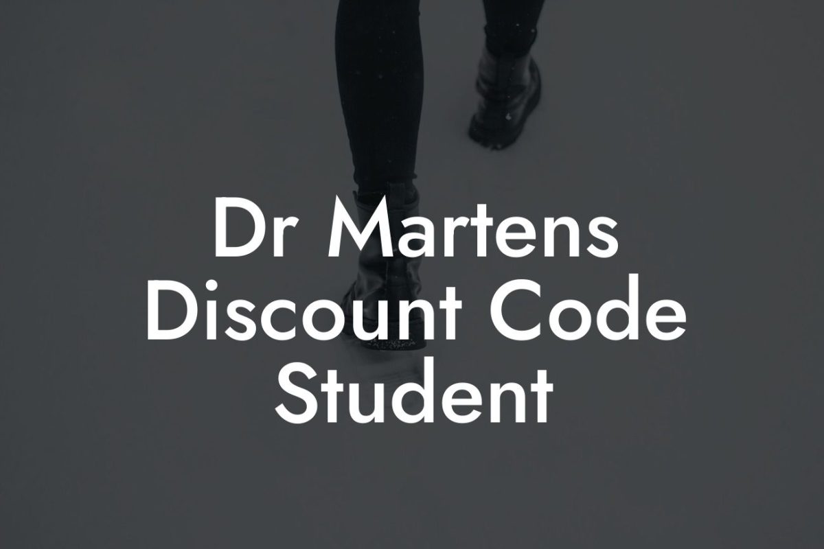 Dr Martens Discount Code Student