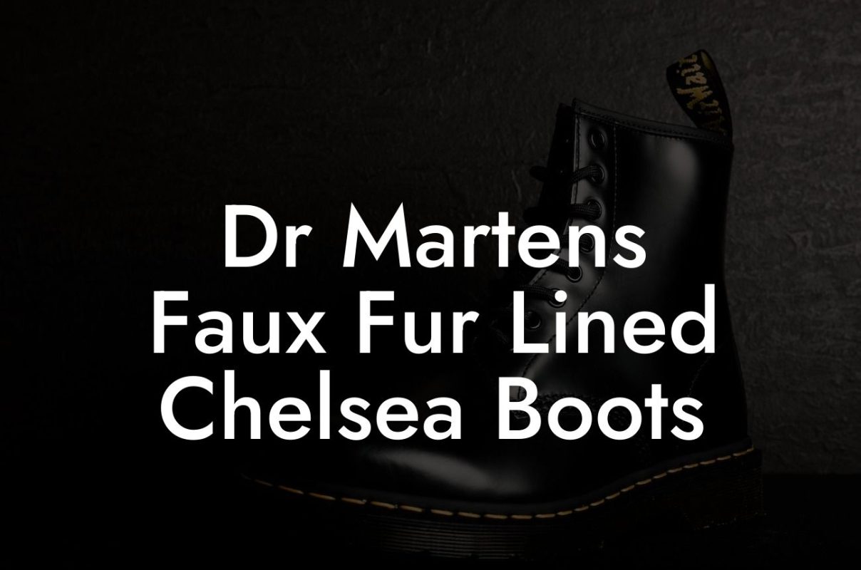 Dr Martens Faux Fur Lined Chelsea Boots