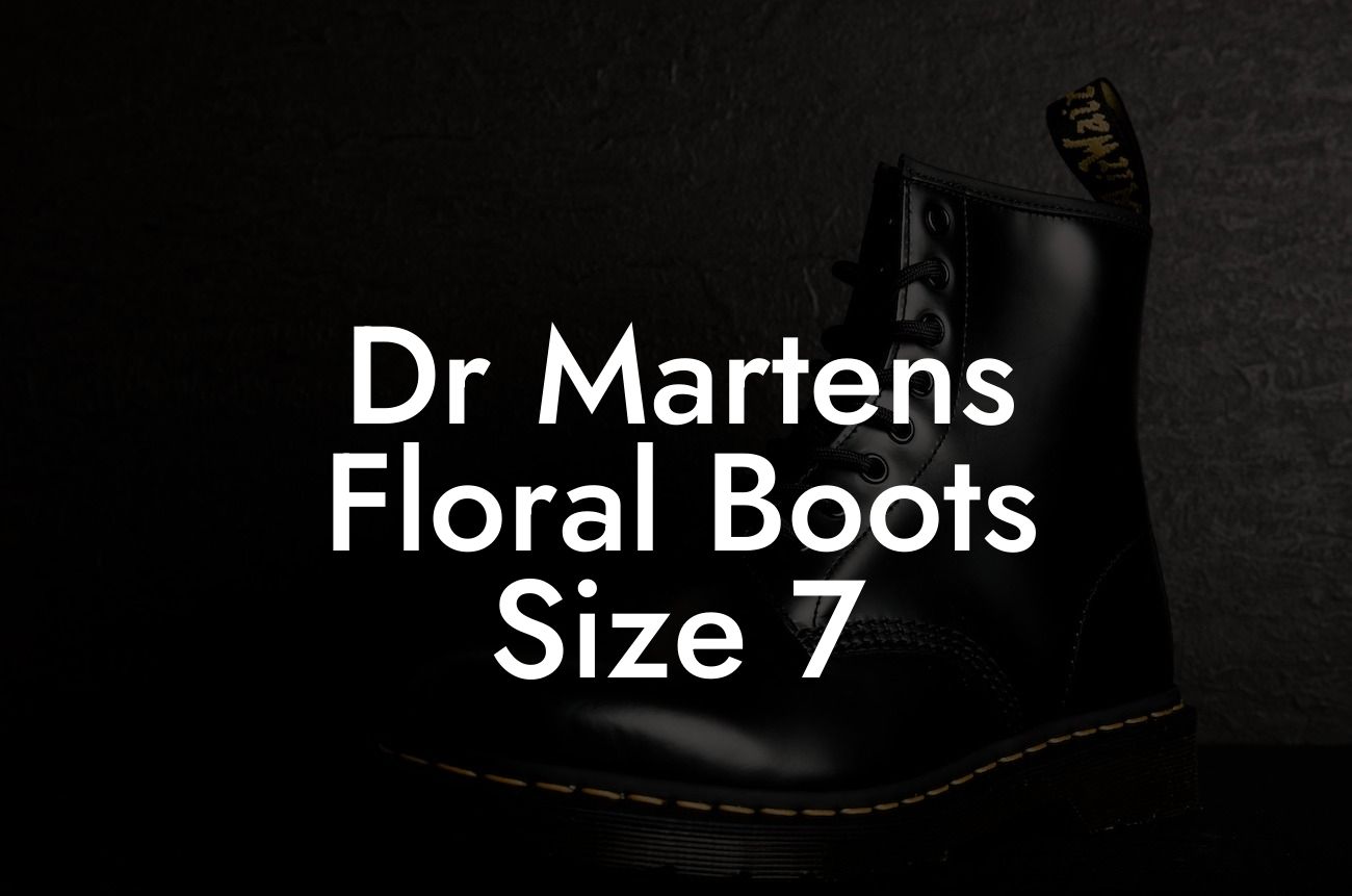 Dr Martens Floral Boots Size 7