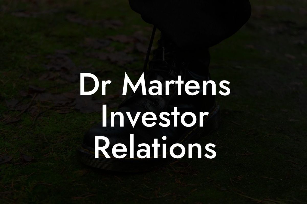 Dr Martens Investor Relations