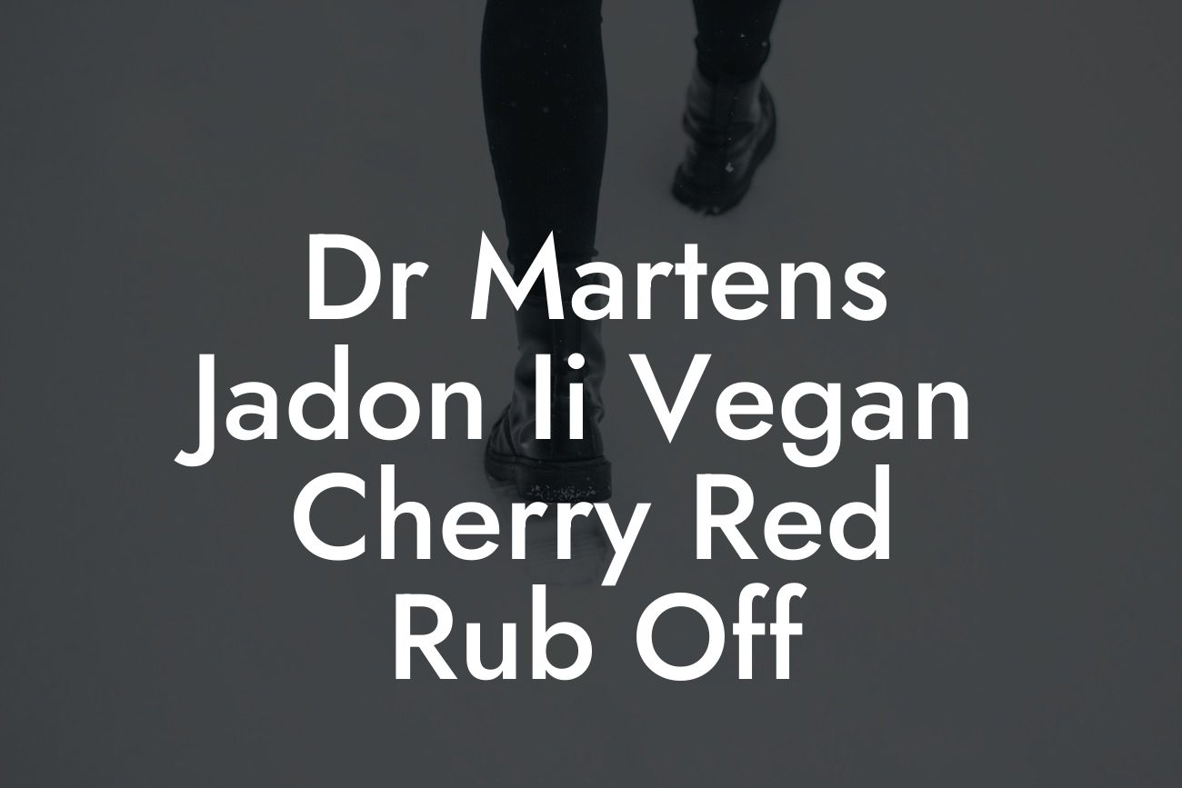 Dr Martens Jadon Ii Vegan Cherry Red Rub Off