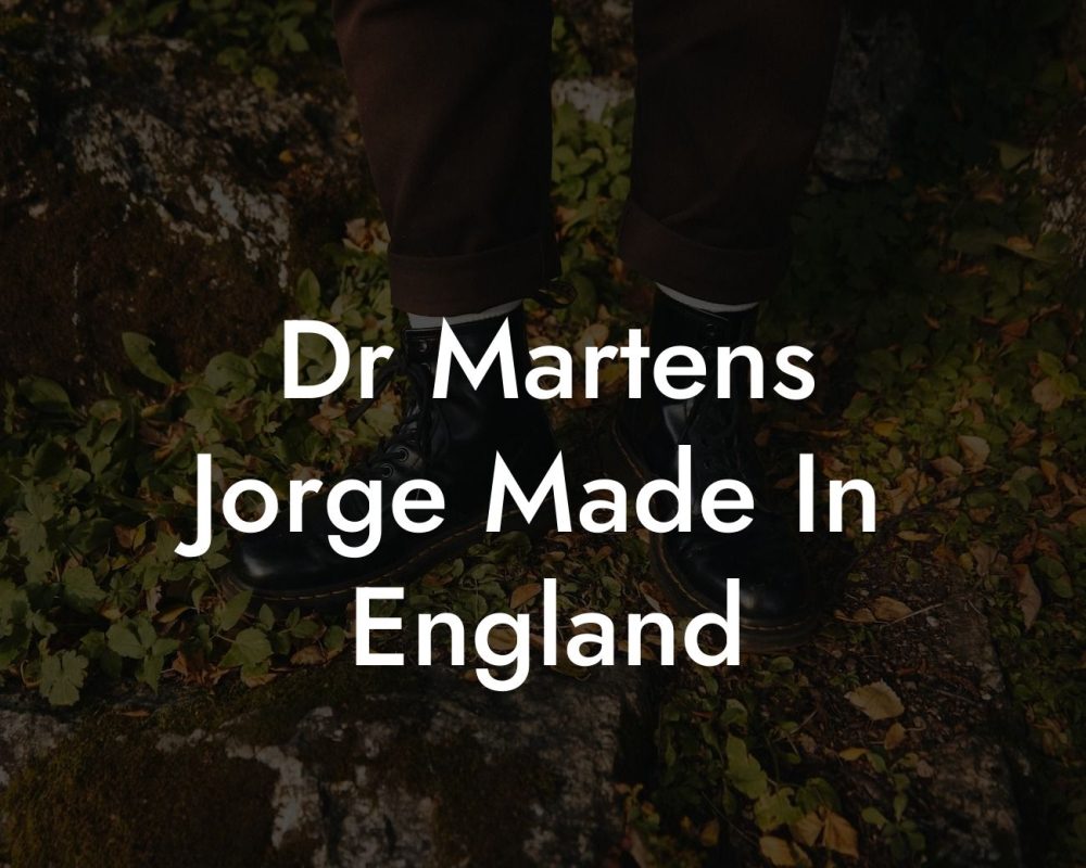 Dr Martens Jorge Made In England