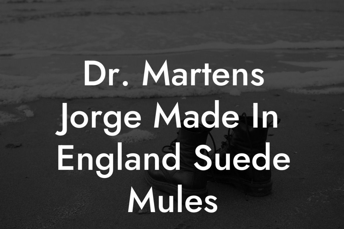 Dr. Martens Jorge Made In England Suede Mules