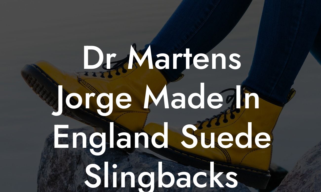 Dr Martens Jorge Made In England Suede Slingbacks