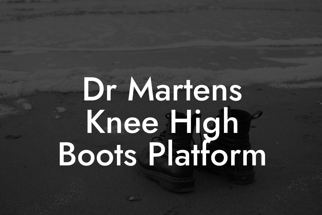 Dr Martens Knee High Boots Platform