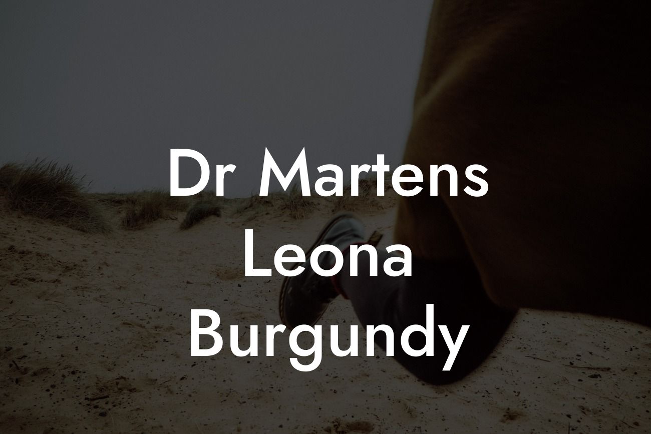 Dr Martens Leona Burgundy