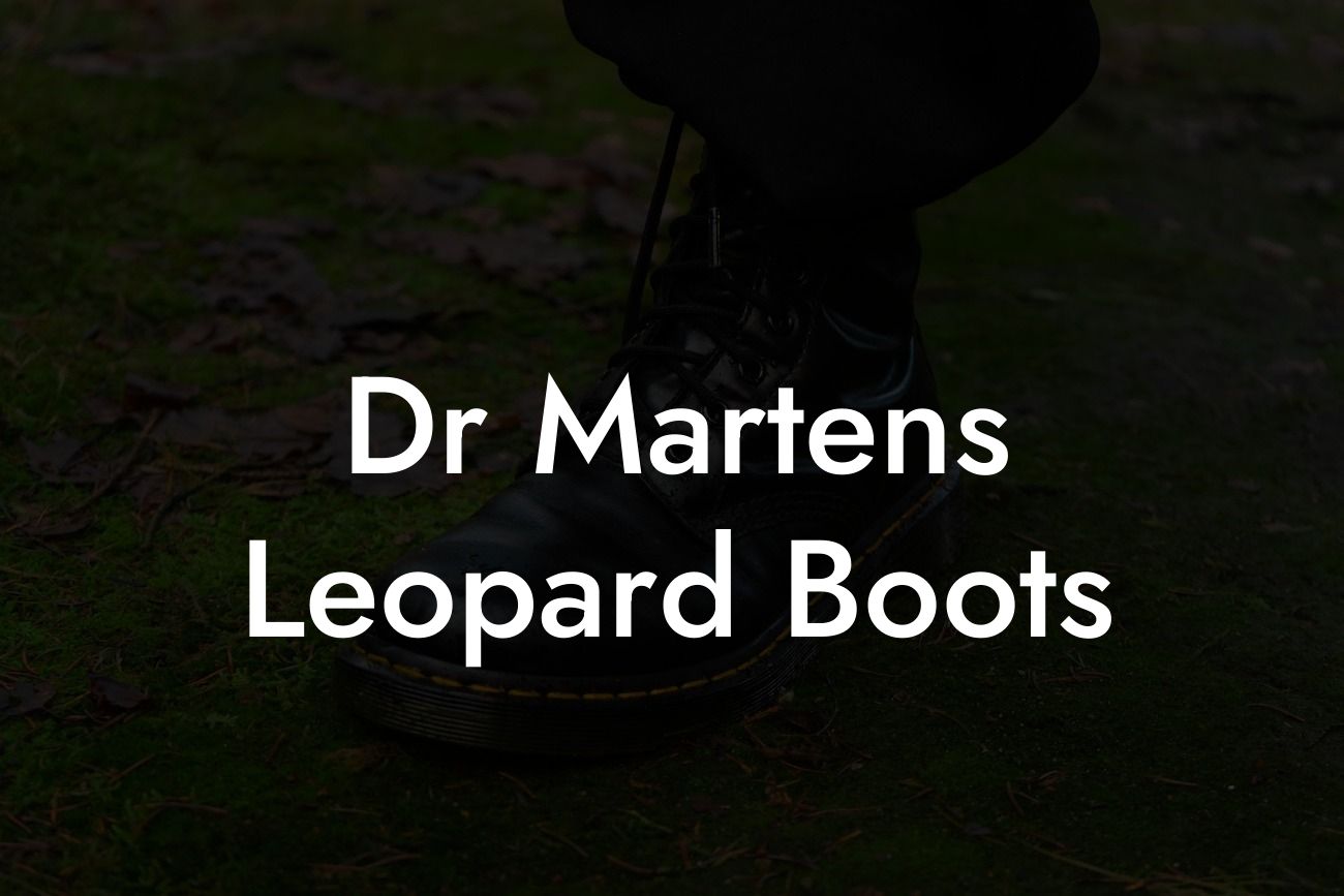 Dr Martens Leopard Boots