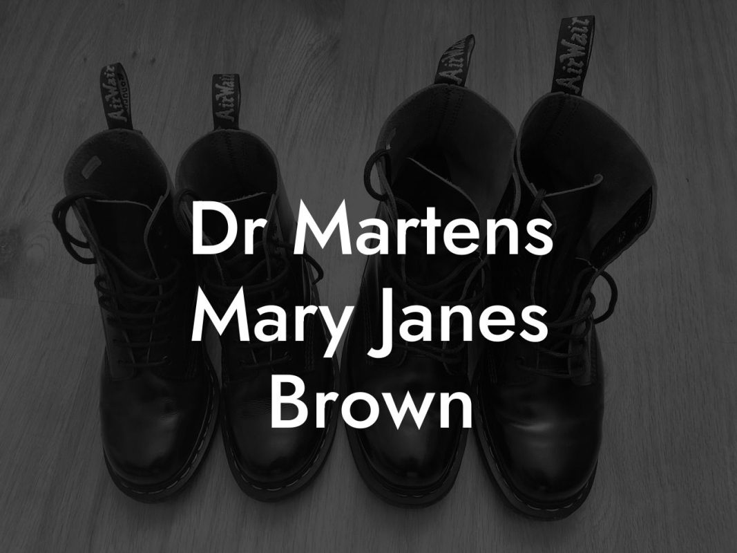 Dr Martens Mary Janes Brown