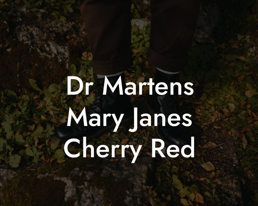 Dr Martens Mary Janes Cherry Red