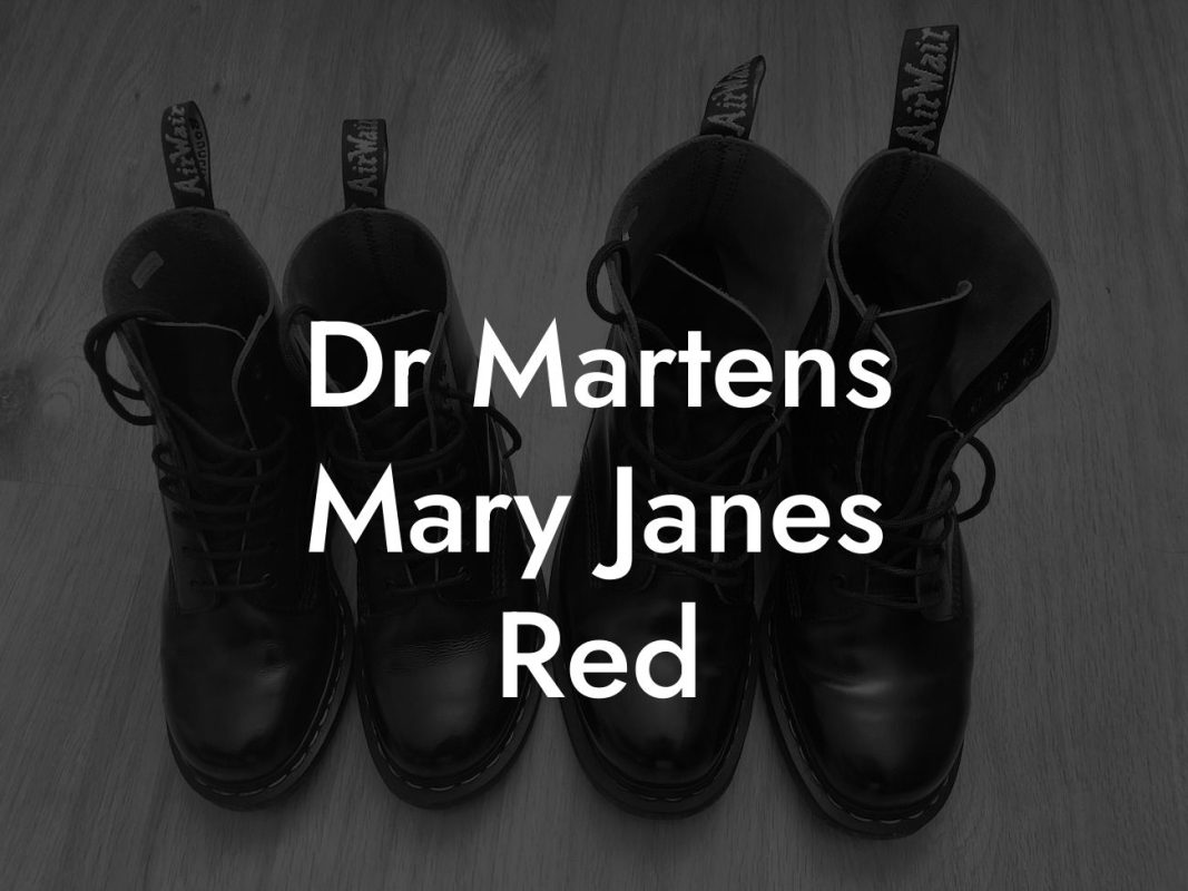 Dr Martens Mary Janes Red