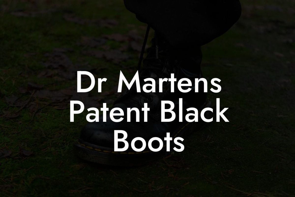 Dr Martens Patent Black Boots