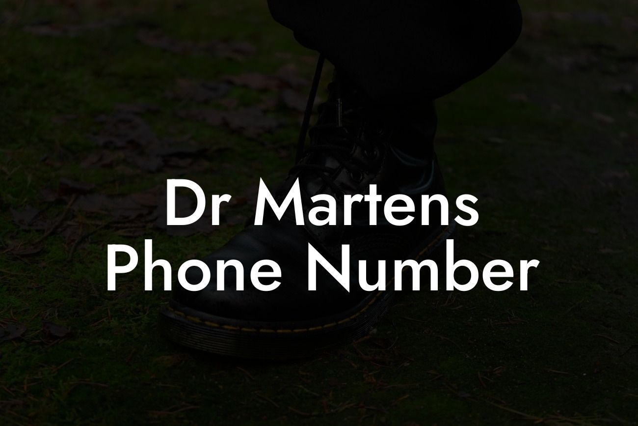 Dr Martens Phone Number