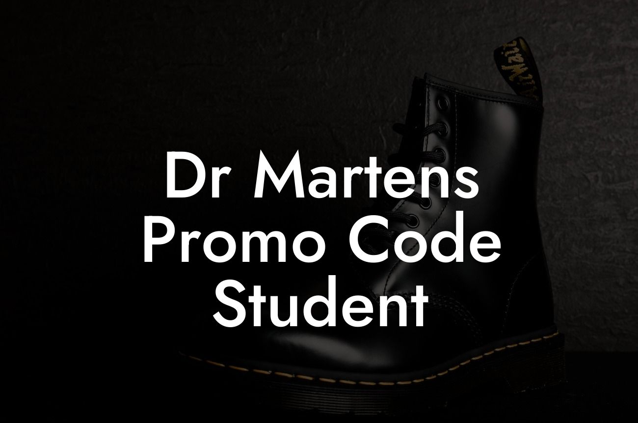 Dr Martens Promo Code Student