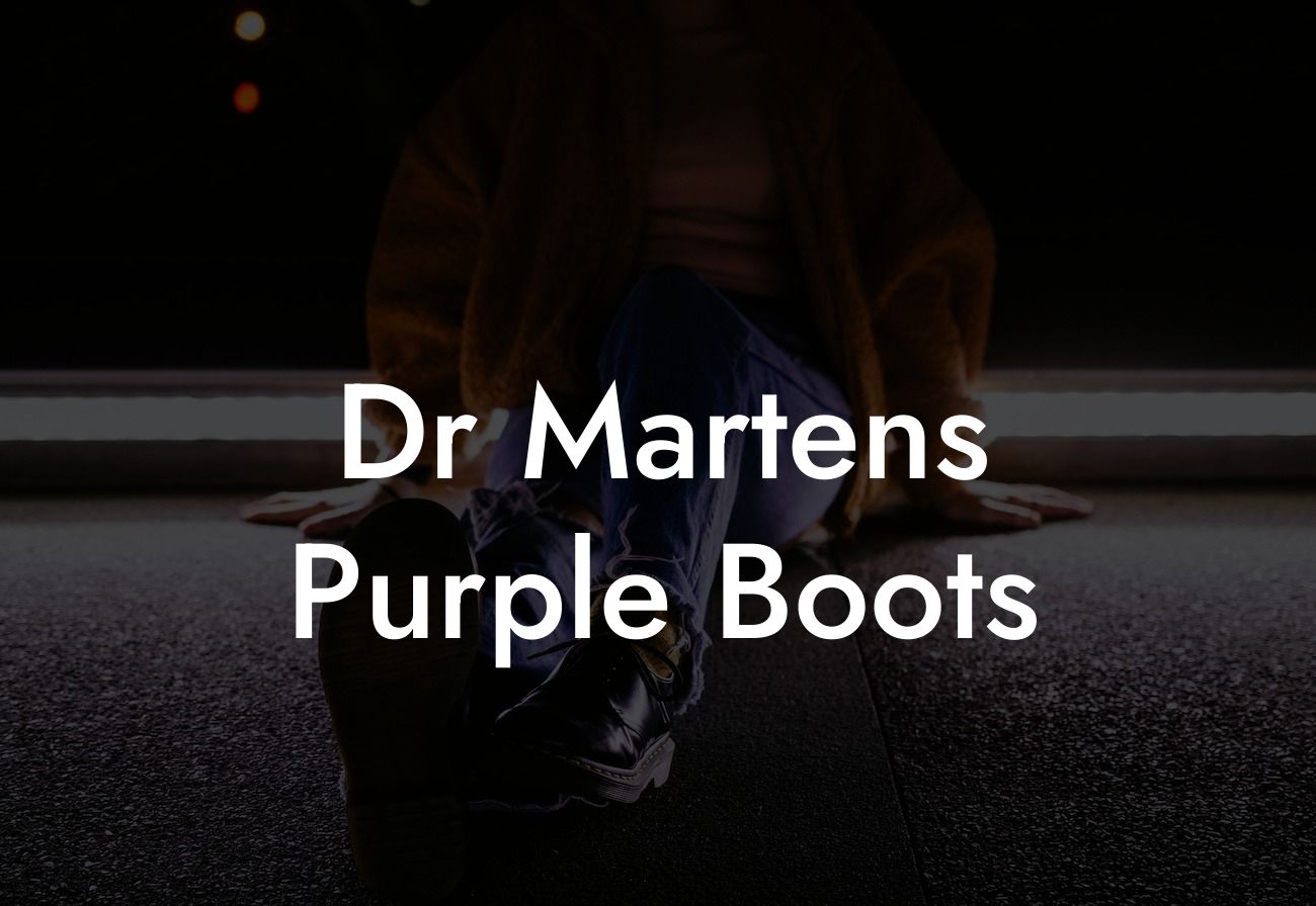 Dr Martens Purple Boots