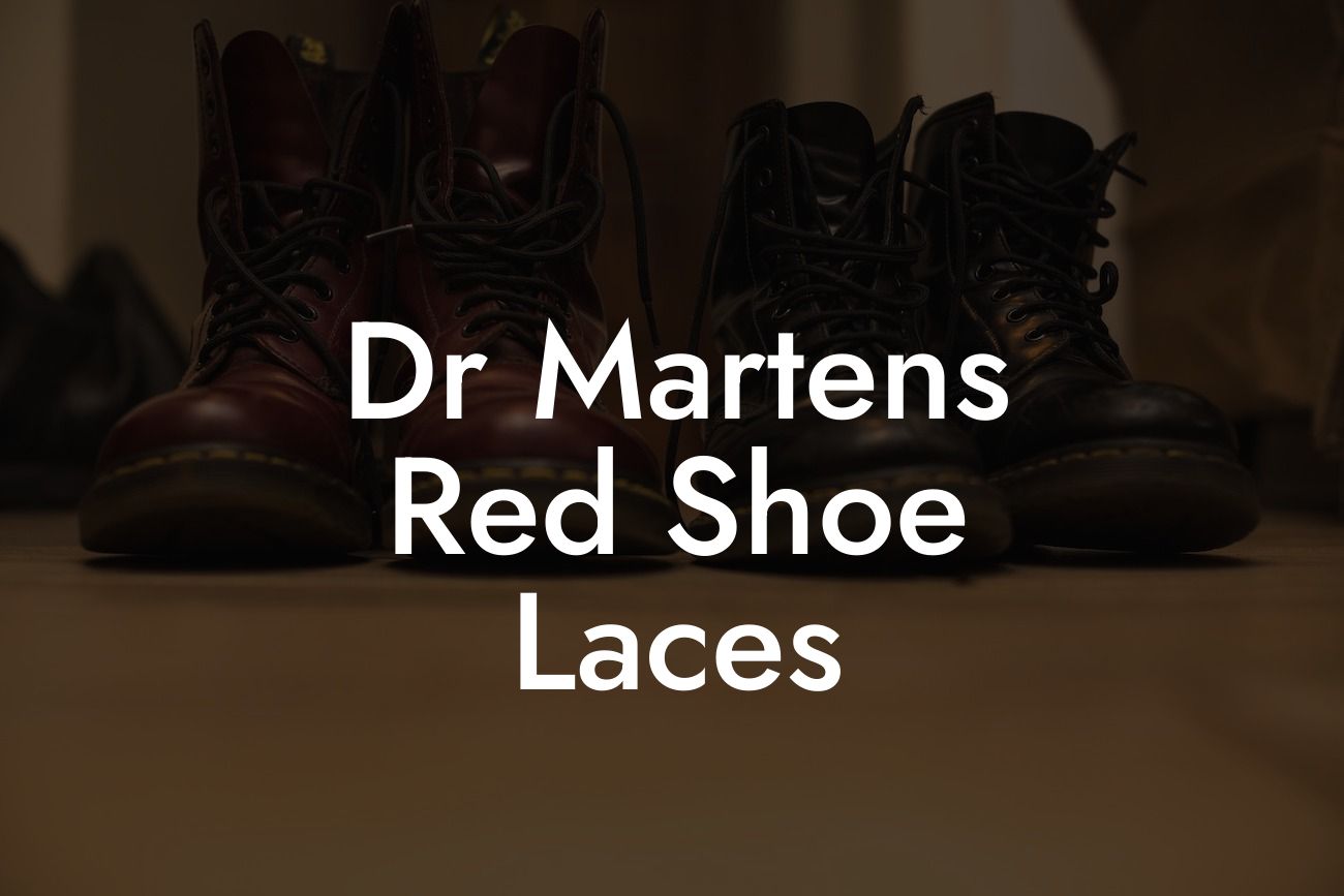 Dr Martens Red Shoe Laces