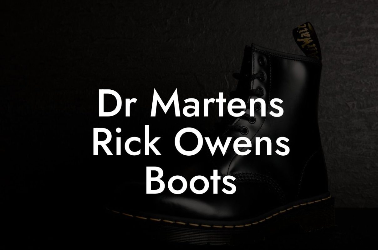 Dr Martens Rick Owens Boots