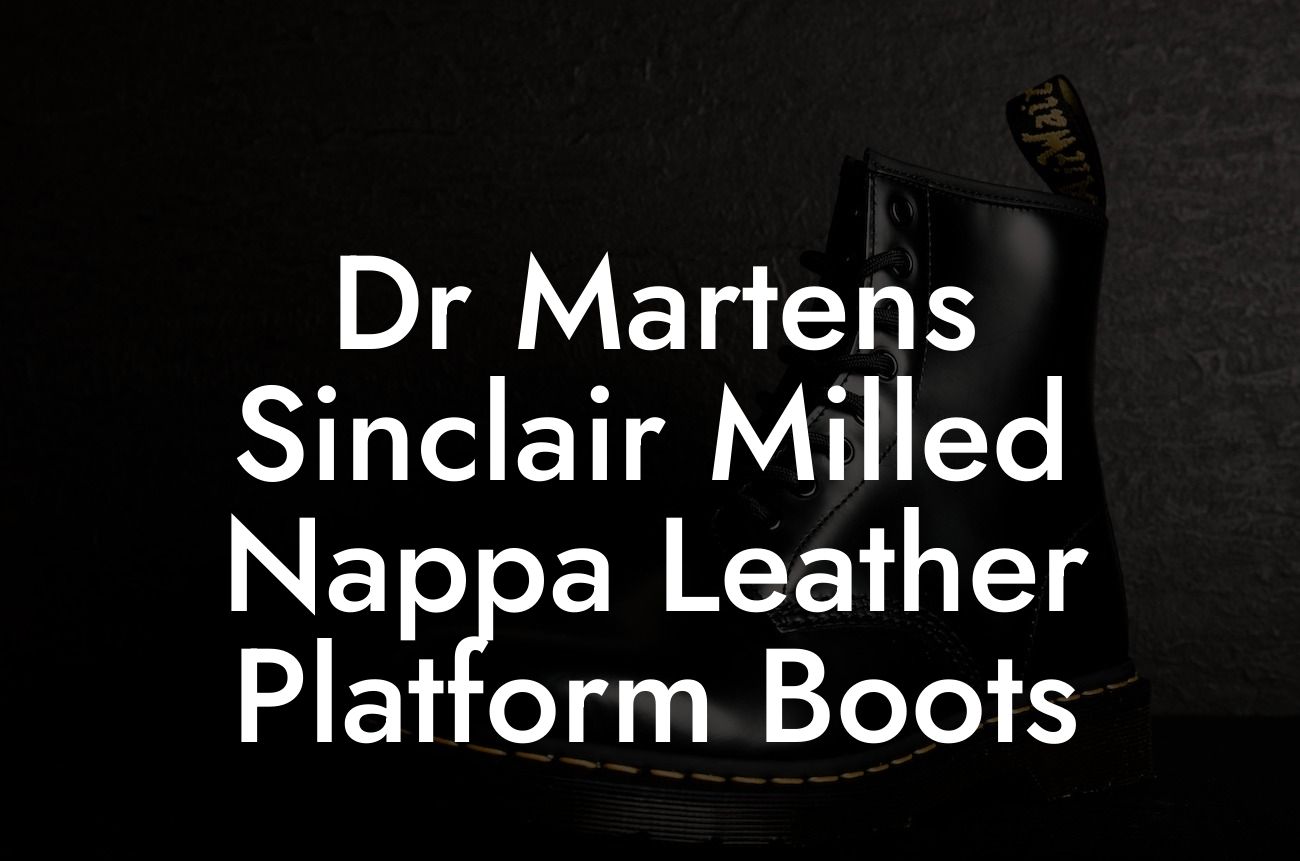 Dr Martens Sinclair Milled Nappa Leather Platform Boots