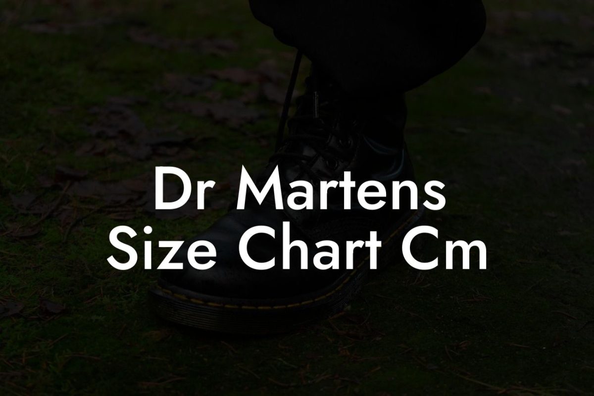 Dr Martens Size Chart Cm