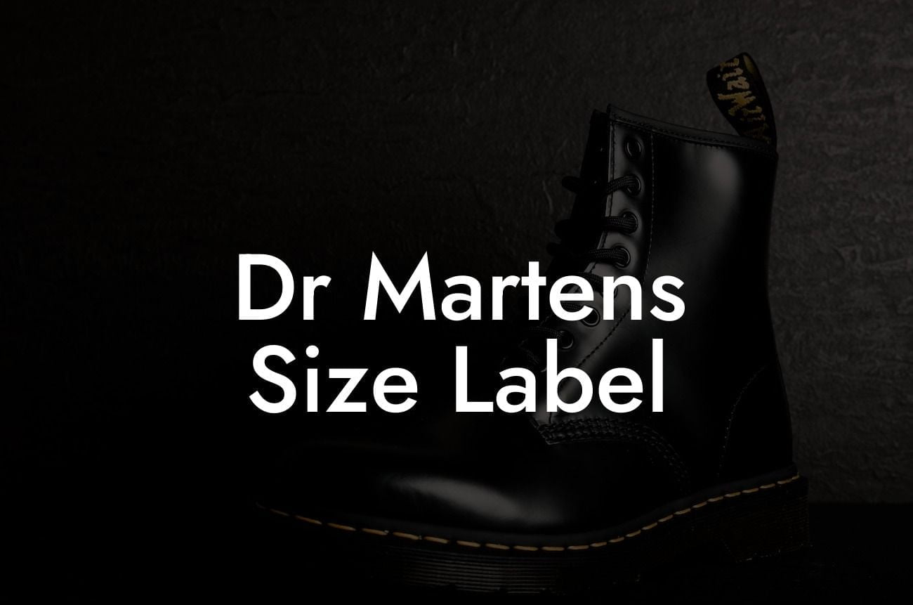 Dr Martens Size Label