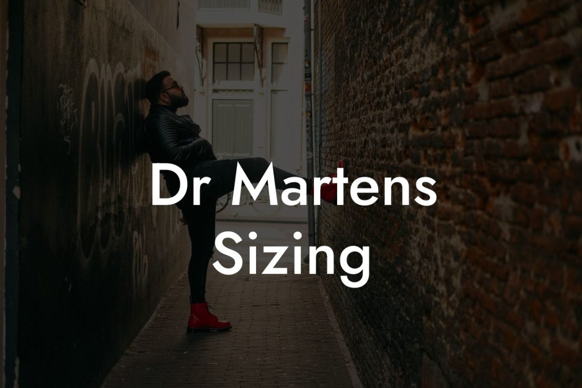 Dr Martens Sizing