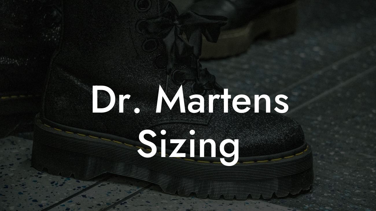 Dr Martens Sizing