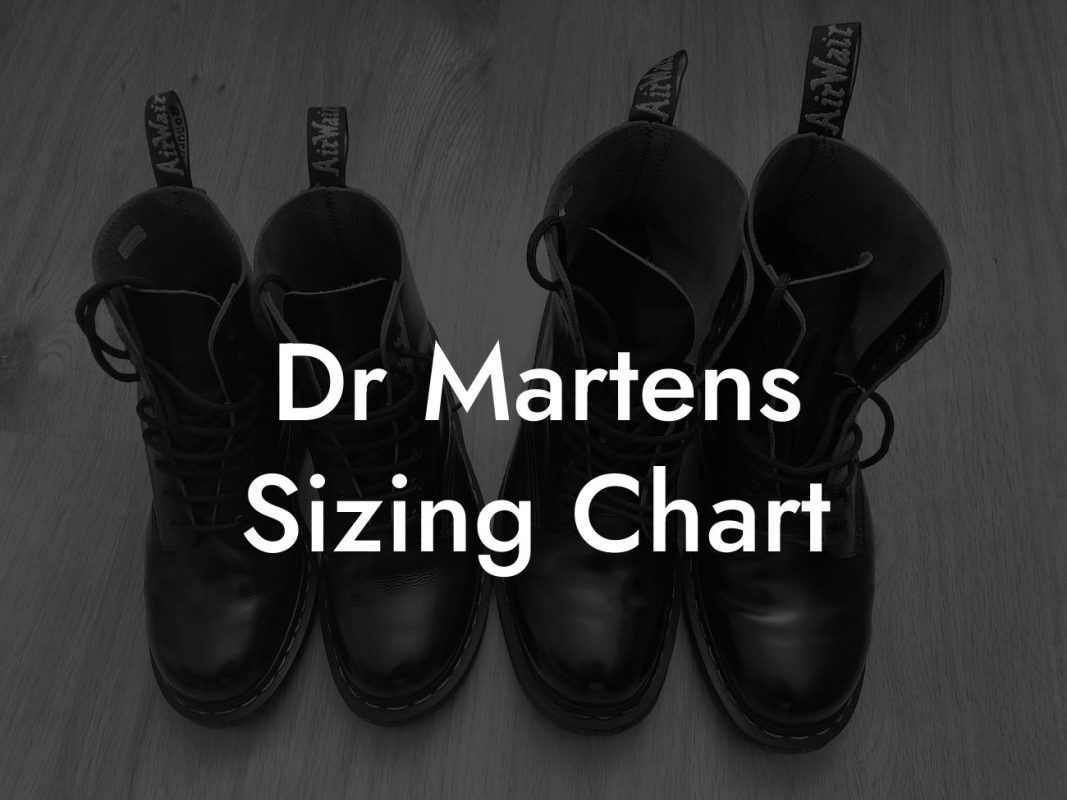 Dr Martens Sizing Chart