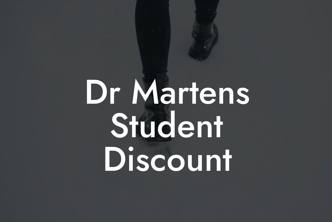 Dr Martens Student Discount