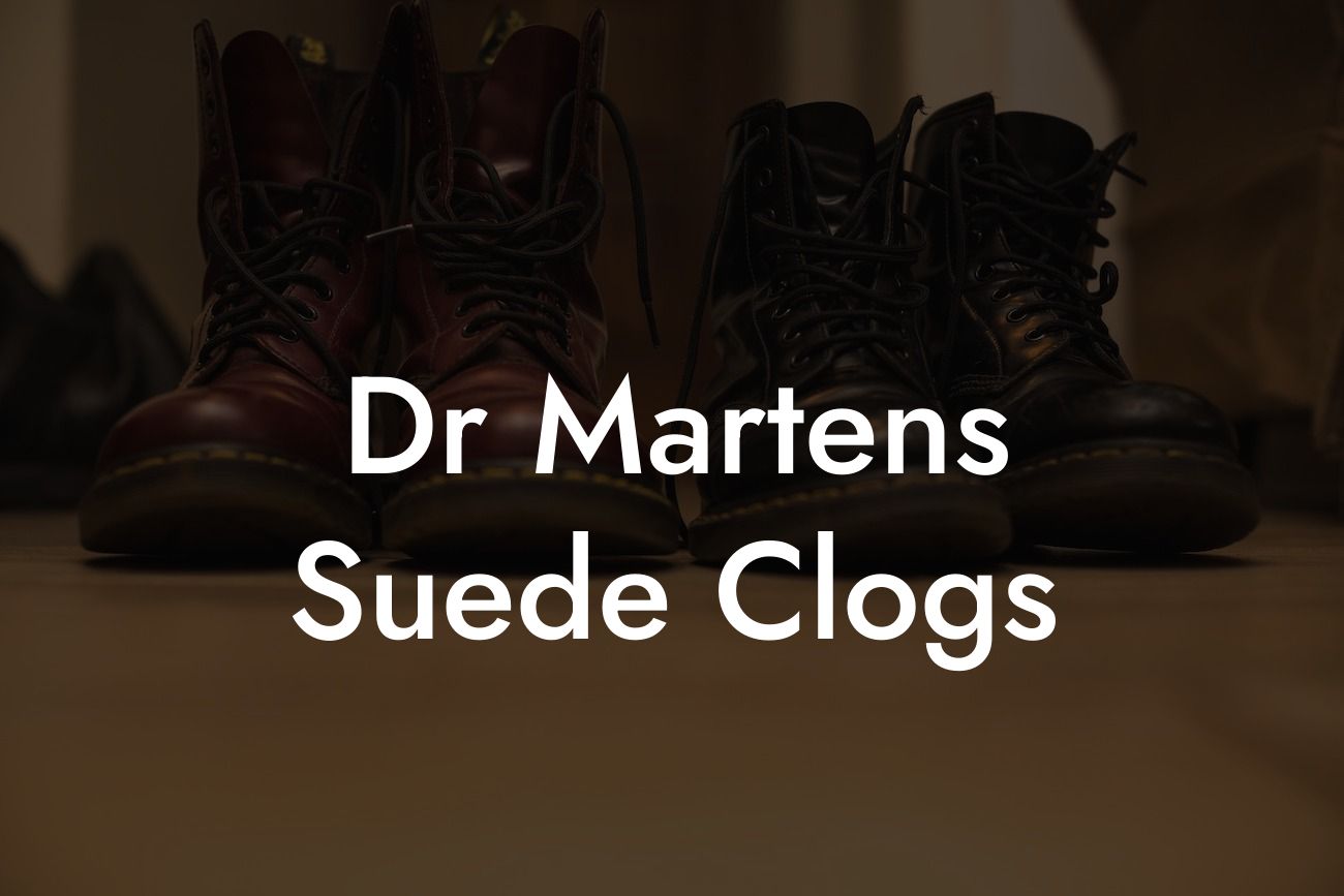 Dr Martens Suede Clogs