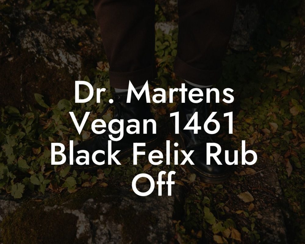 Dr. Martens Vegan 1461 Black Felix Rub Off