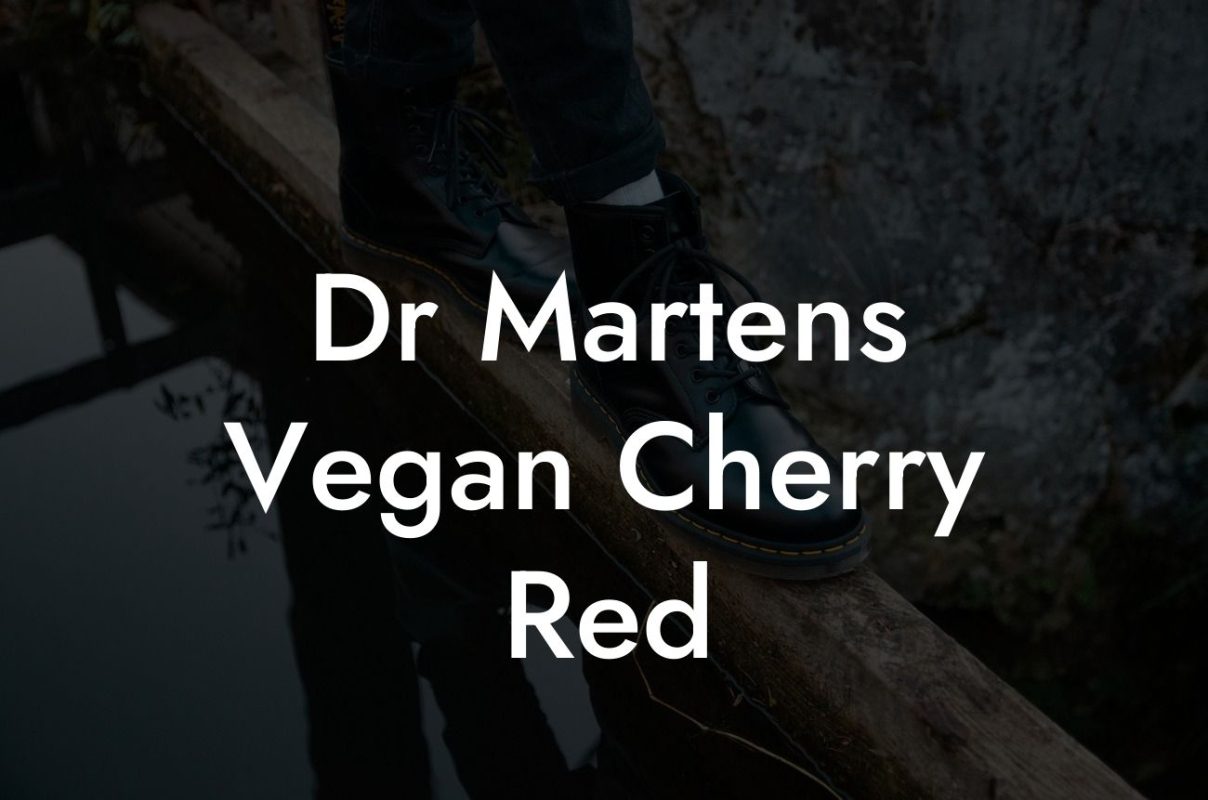 Dr Martens Vegan Cherry Red