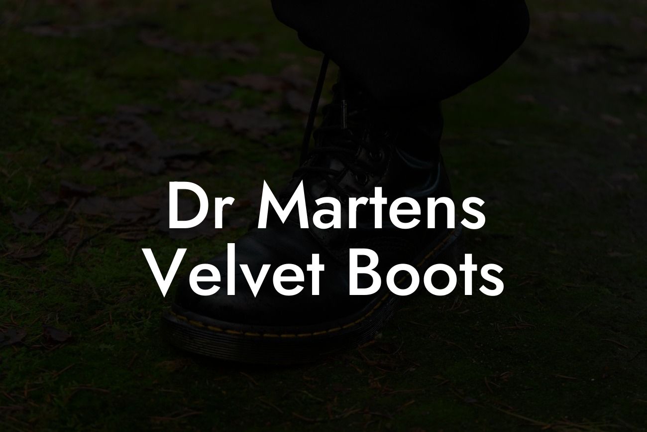 Dr Martens Velvet Boots