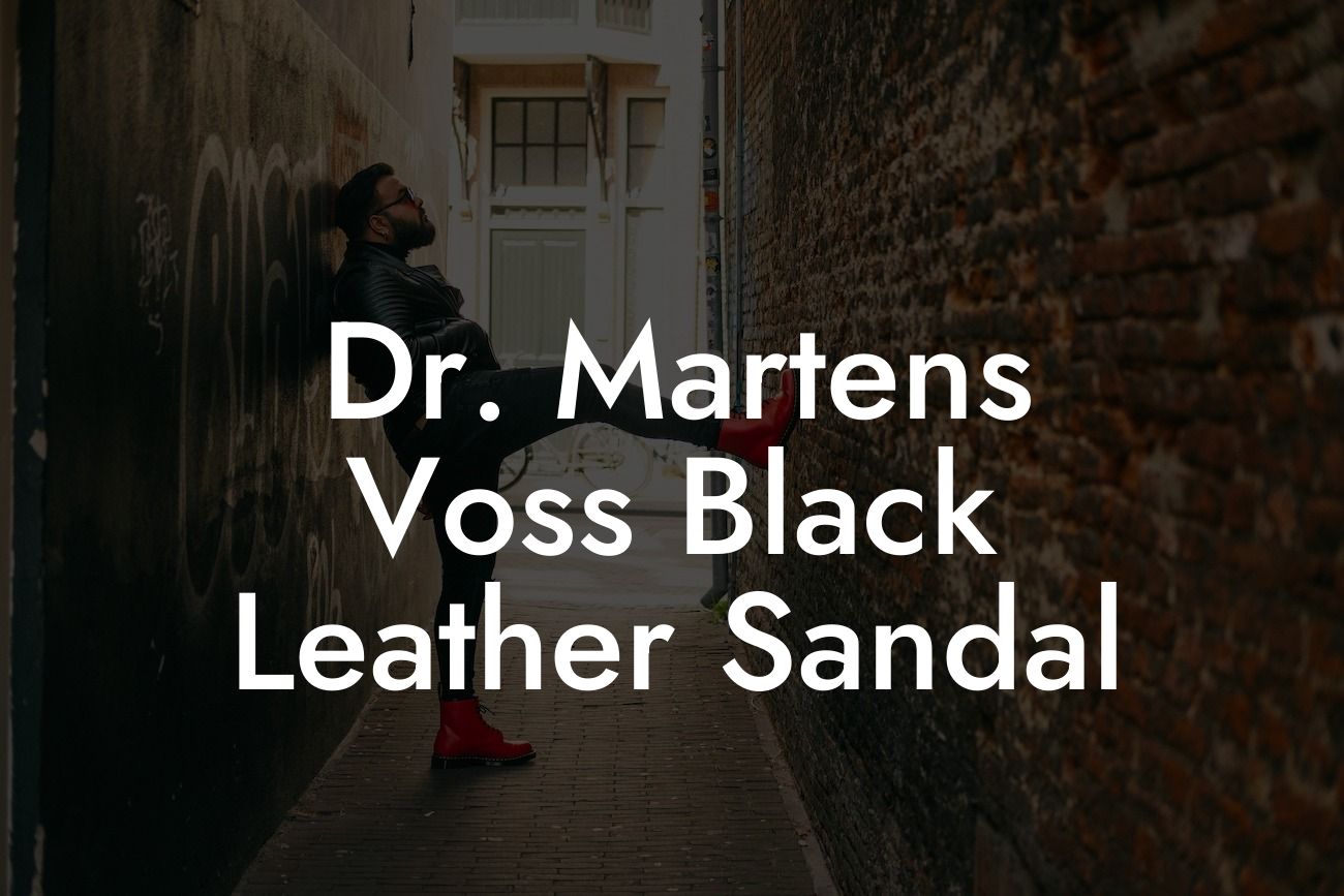 Dr. Martens Voss Black Leather Sandal