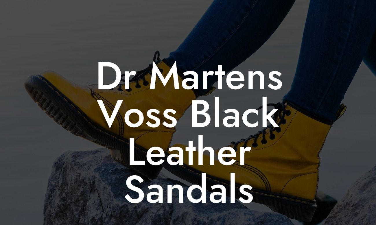 Dr Martens Voss Black Leather Sandals