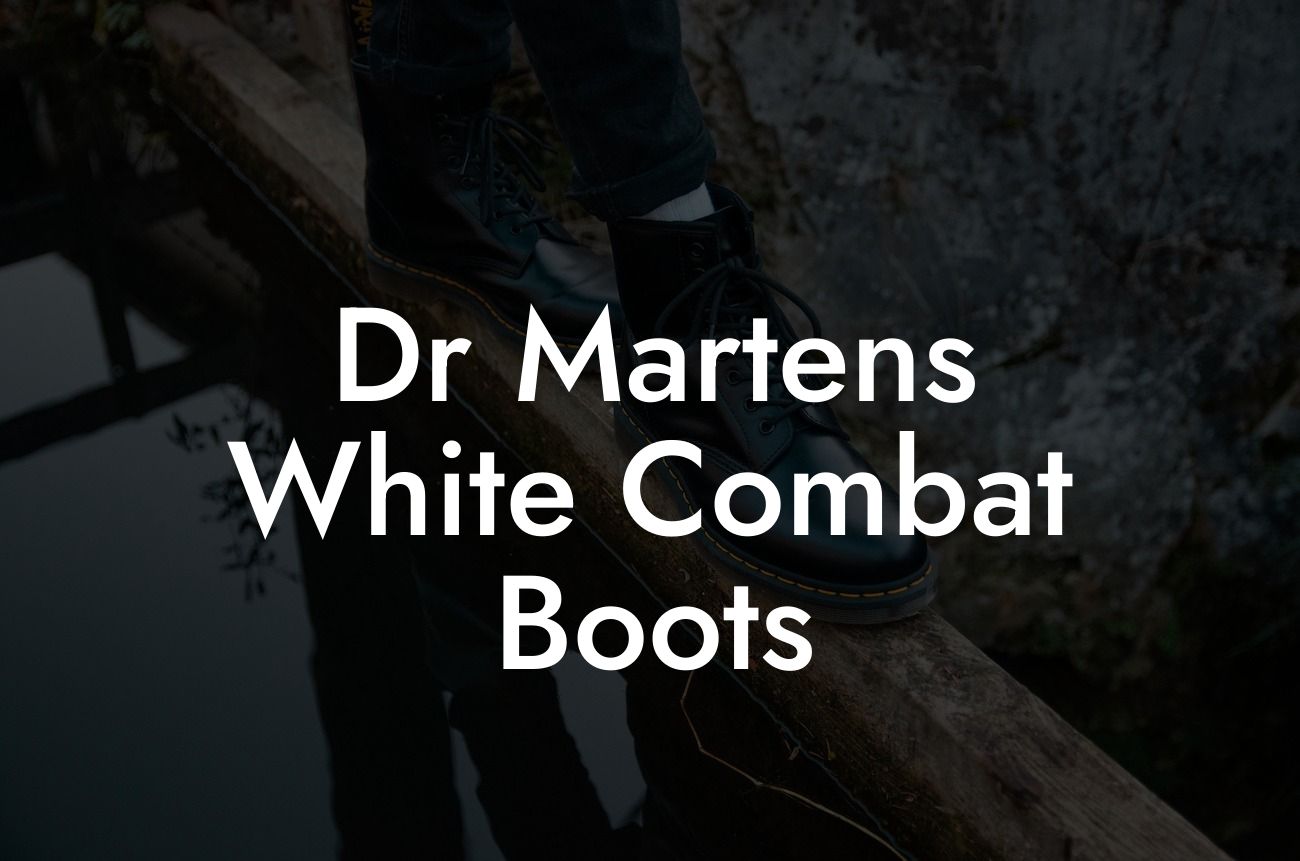 Dr Martens White Combat Boots