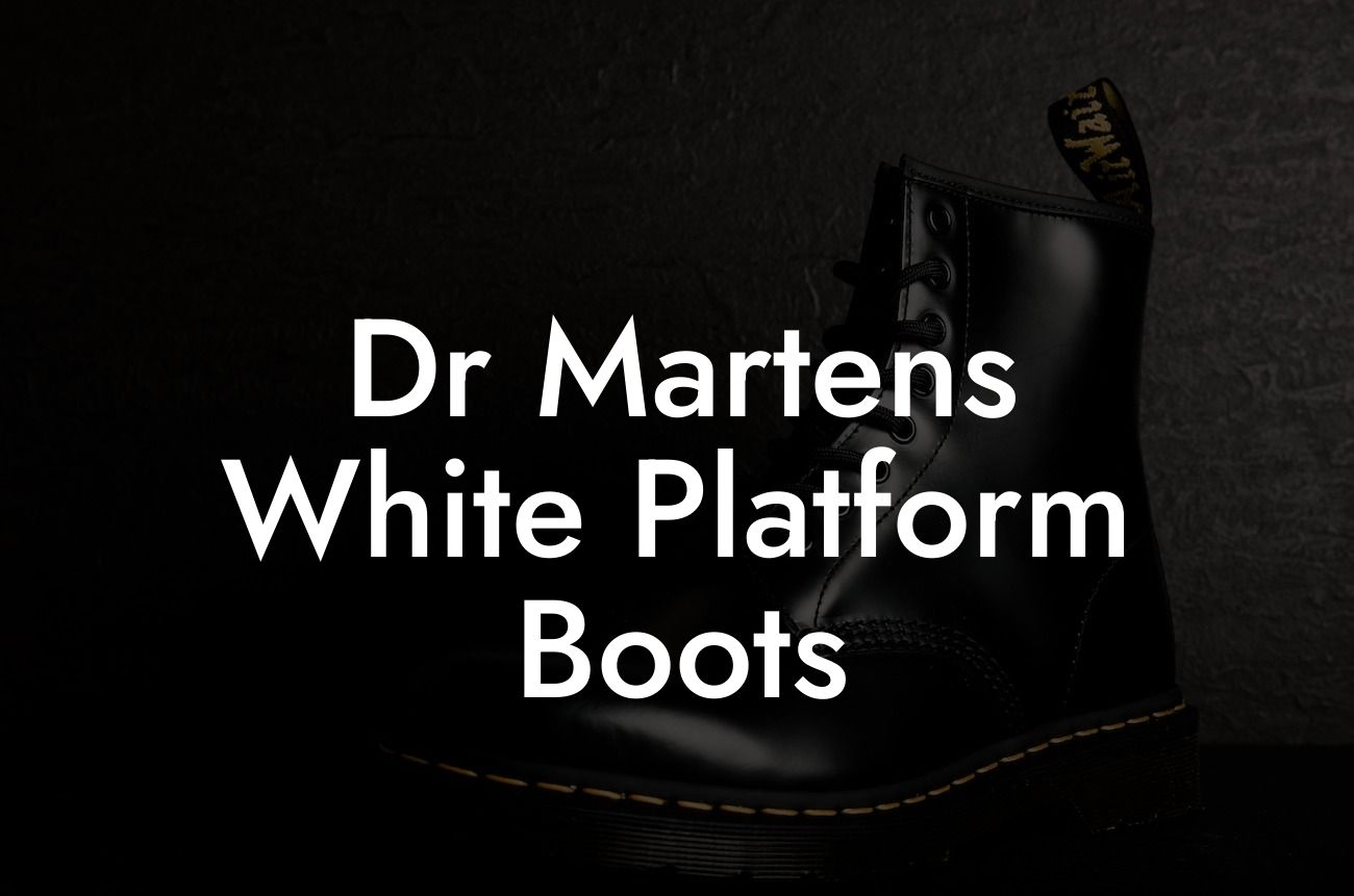 Dr Martens White Platform Boots