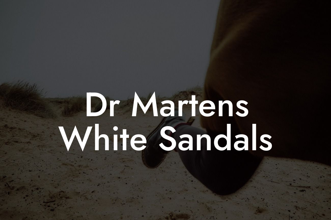 Dr Martens White Sandals