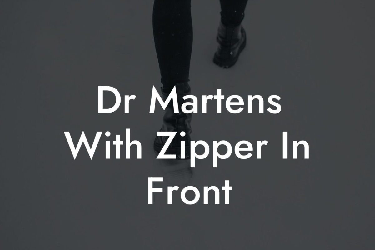 Dr Martens With Zipper In Front