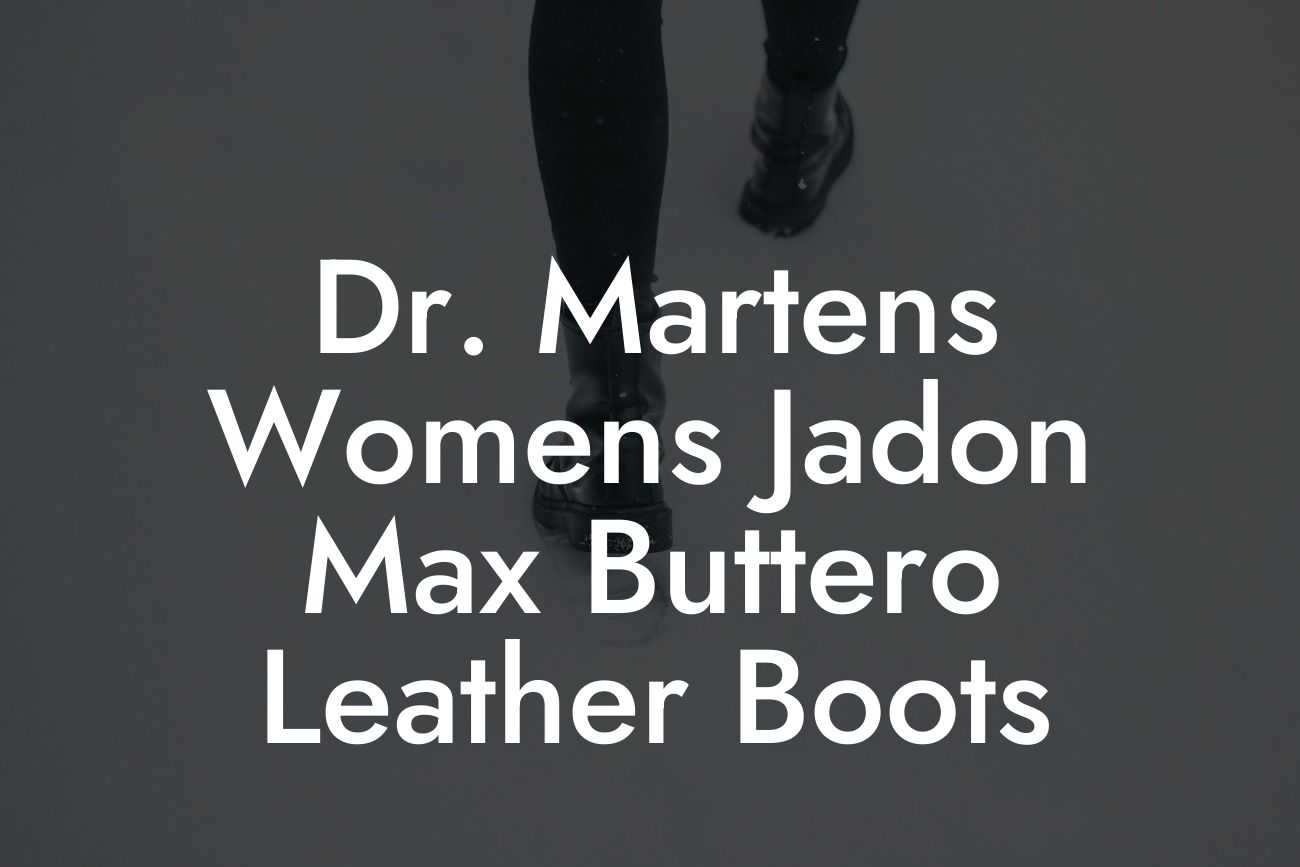 Dr. Martens Womens Jadon Max Buttero Leather Boots