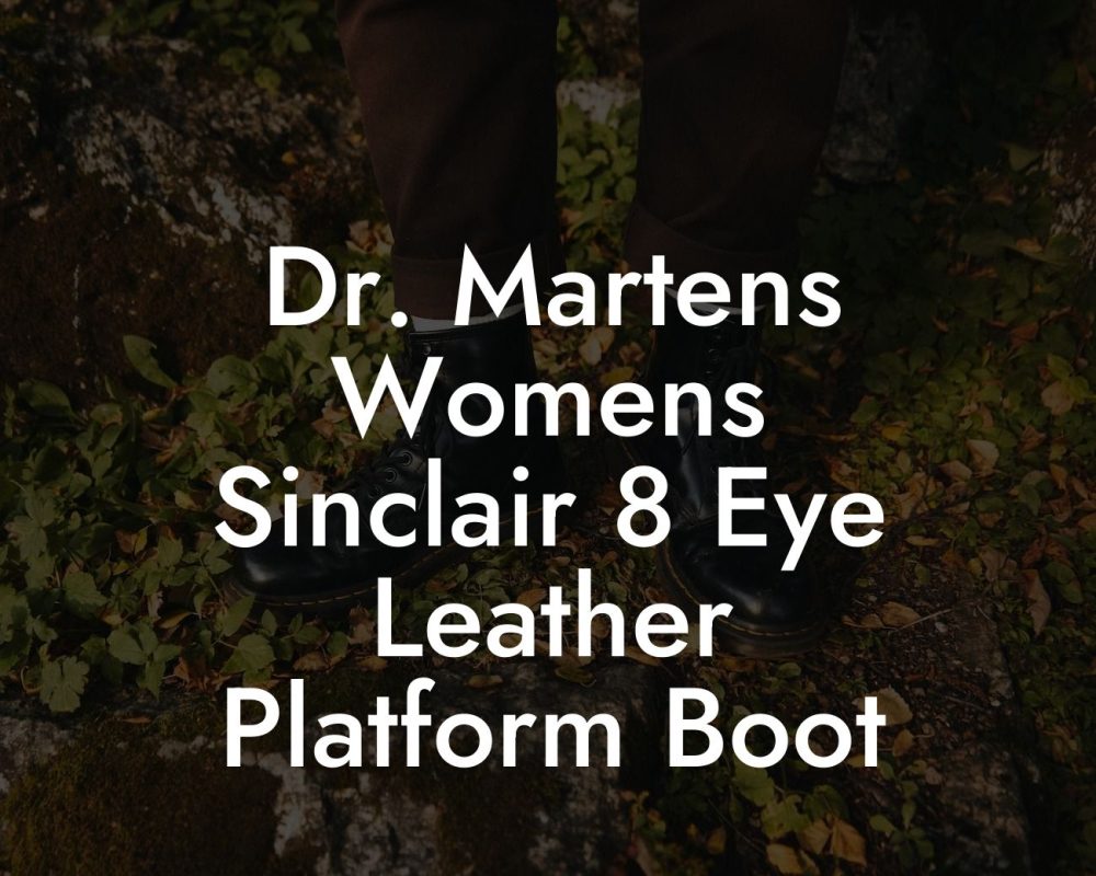 Dr. Martens Womens Sinclair 8 Eye Leather Platform Boot