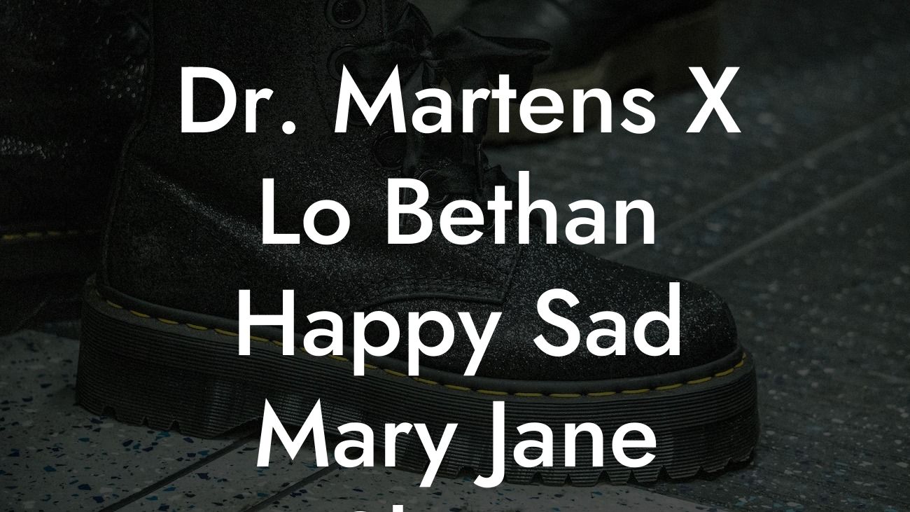 Dr. Martens X Lo Bethan Happy Sad Mary Jane Shoes