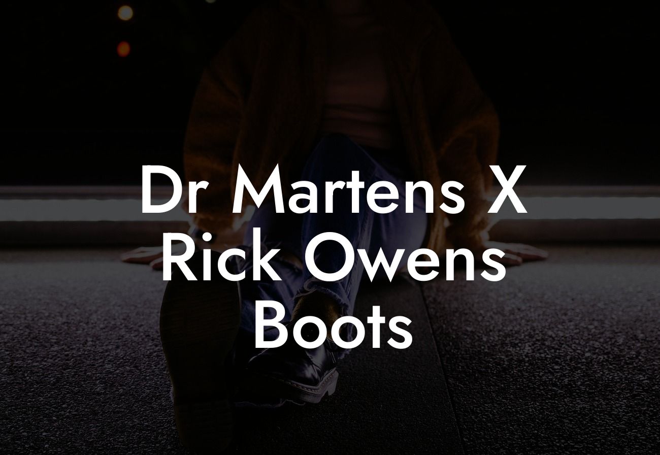 Dr Martens X Rick Owens Boots