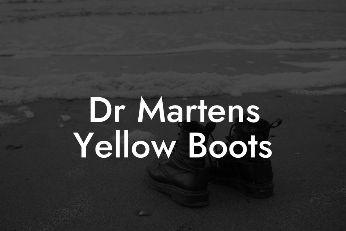 Dr Martens Yellow Boots