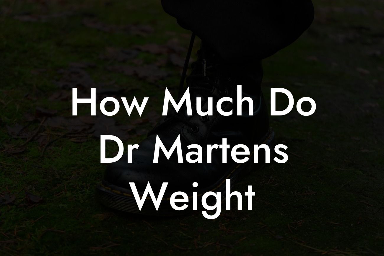 How Much Do Dr Martens Weight