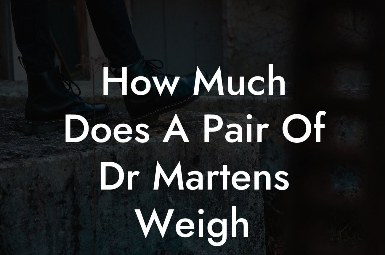 How Much Does A Pair Of Dr Martens Weigh