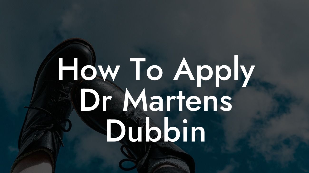 How To Apply Dr Martens Dubbin