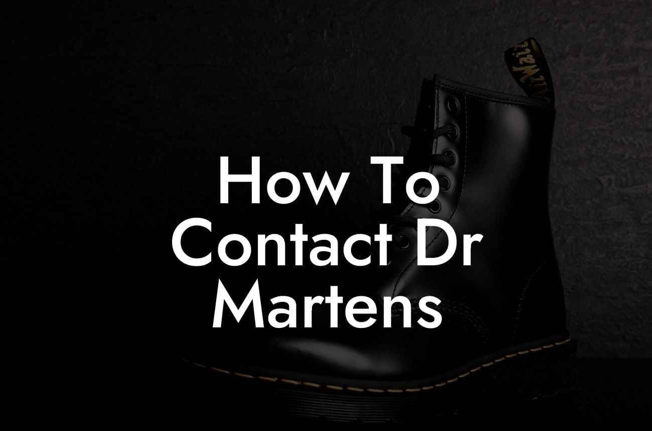 How To Contact Dr Martens