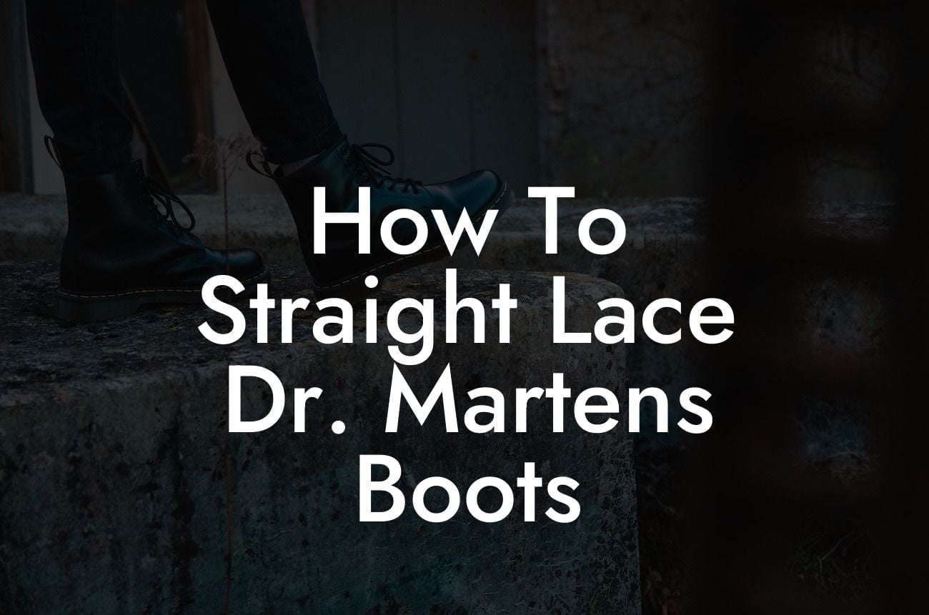 How To Straight Lace Dr Martens Boots