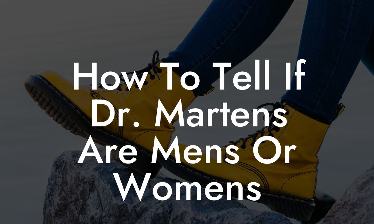 How To Tell If Dr. Martens Are Mens Or Womens