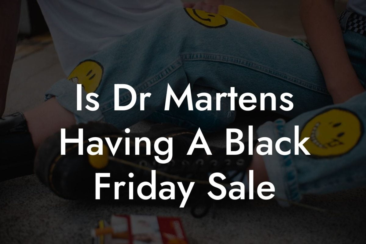 Is Dr Martens Having A Black Friday Sale